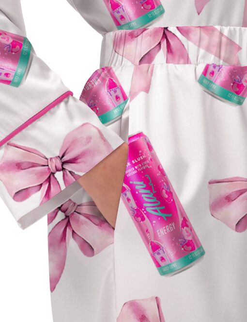 Coquette Energy Drinks Satin Pajama Set For Women - Image 7