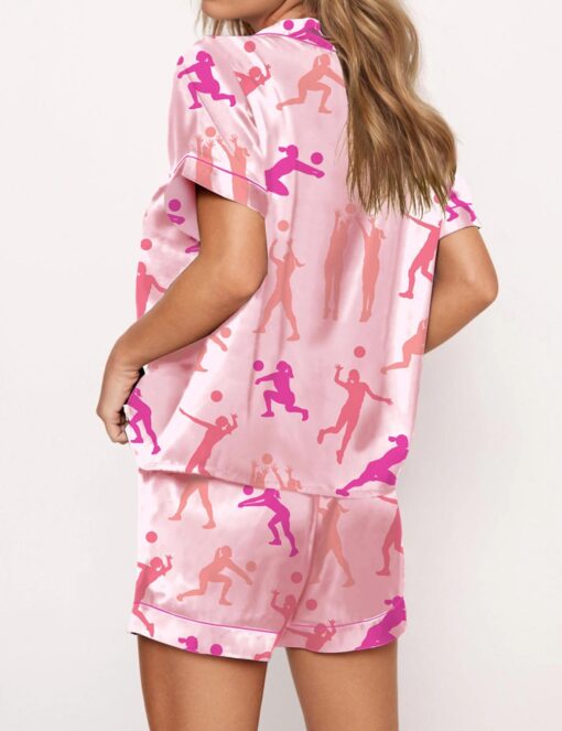 Volleyball Satin Pajama Set - Image 5