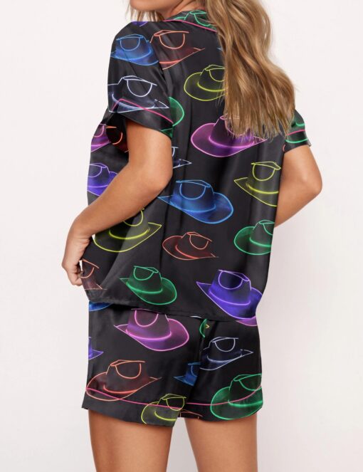Cowgirl Hat Party Satin Pajama Set For Women - Image 2