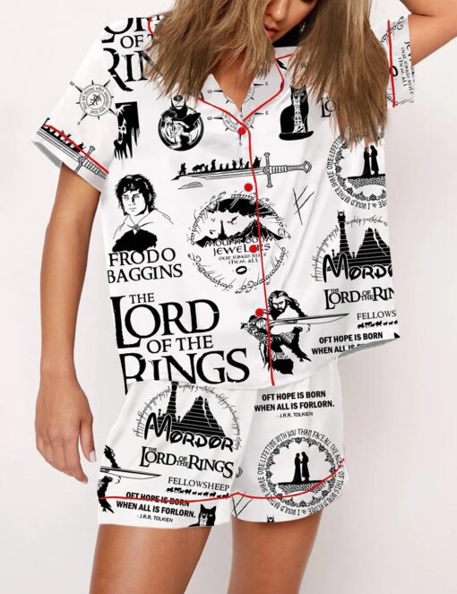Women's Lord Of The Rings Satin Pajama Set - Image 2