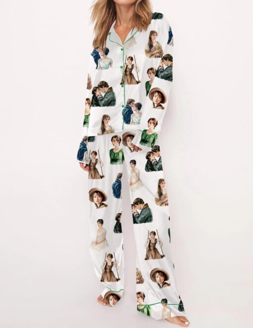 Pride And Prejudice Movie Silky Satin Pajama Set For Women - Image 7