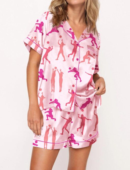 Volleyball Satin Pajama Set - Image 6