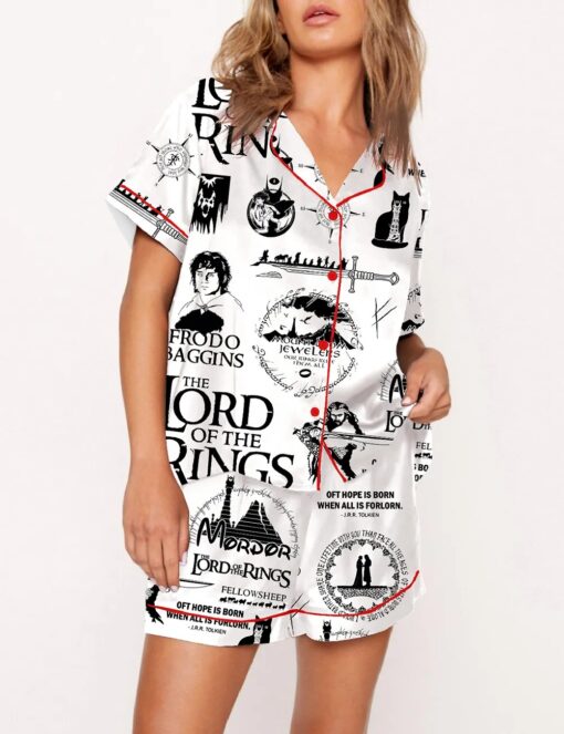Women's Lord Of The Rings Satin Pajama Set