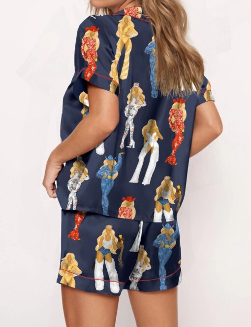 Cowboy Carter Tour Silky Satin Pajama Set For Women - Image 10