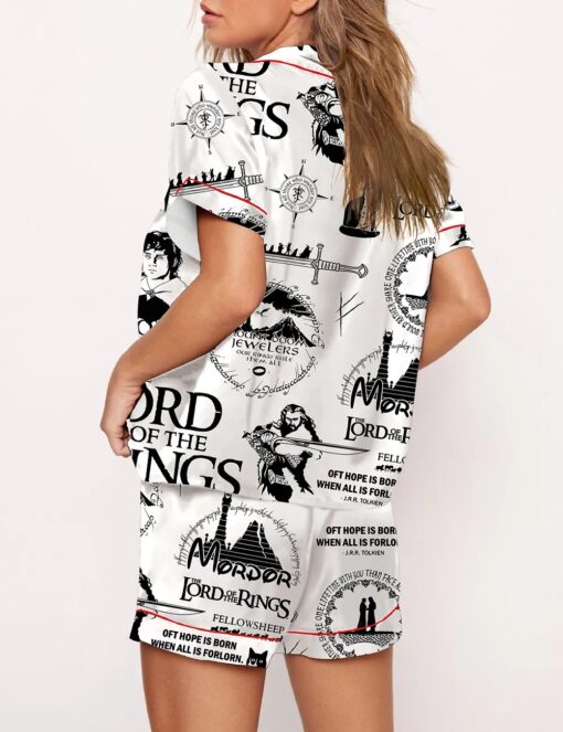 Women's Lord Of The Rings Satin Pajama Set - Image 3