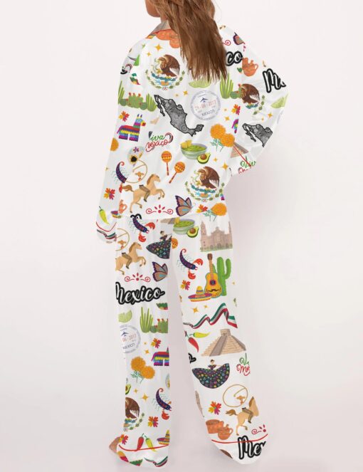 Mexico Satin Pajama Set For Women - Image 6