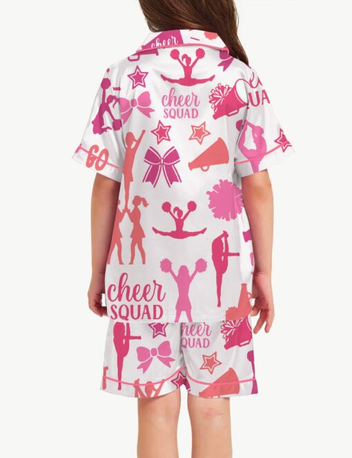 Cheerleading Silky Satin Pajama Set For Kids - Image 3
