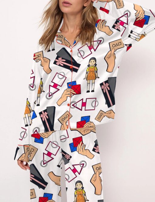 Squid Games Satin Pajama Set For Women - Image 5