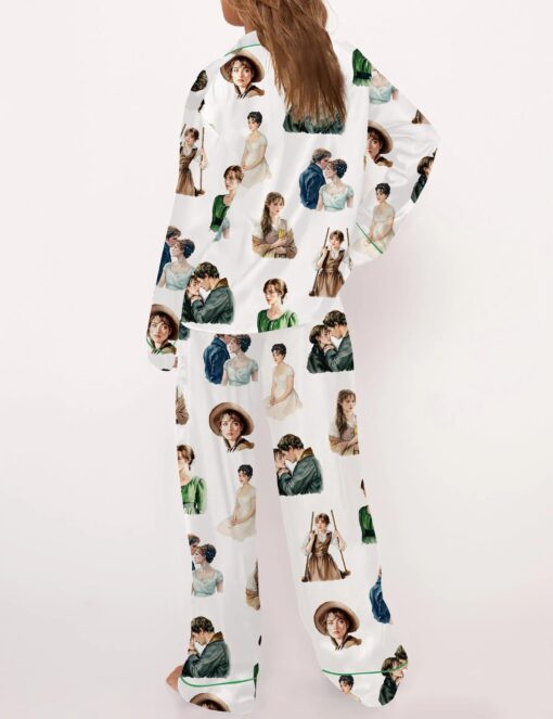 Pride And Prejudice Movie Silky Satin Pajama Set For Women - Image 6