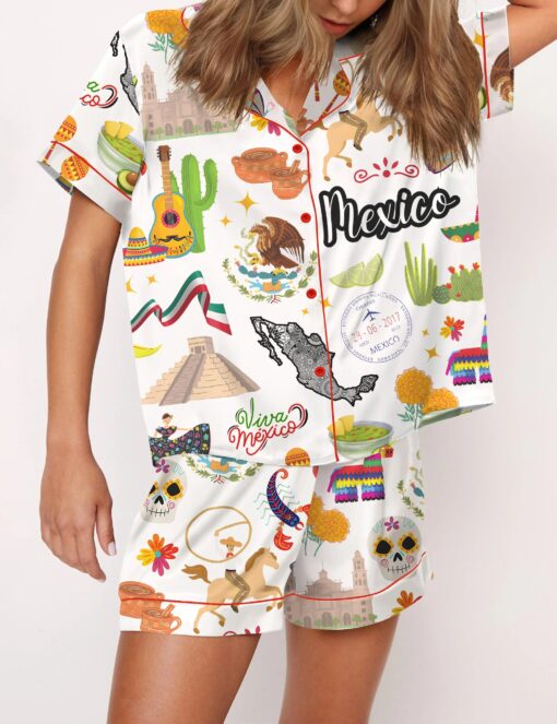 Mexico Satin Pajama Set For Women - Image 2
