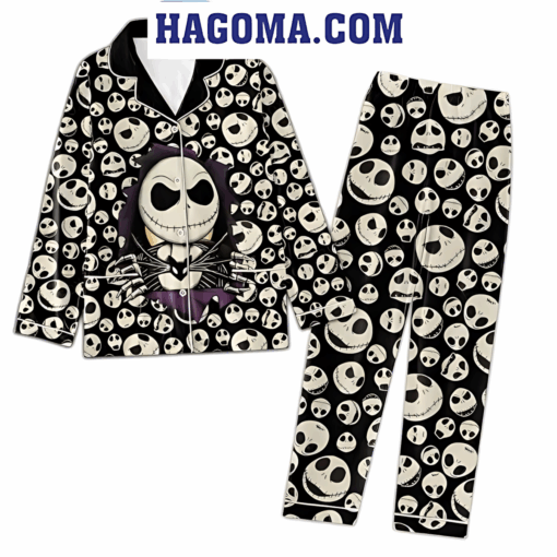 The Nightmare Before Christmas Jack Skellington Skull Polyester Pajamas Set