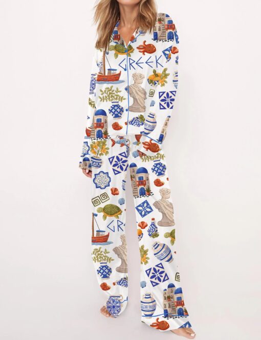 The Kentucky Derby Satin Pajama Set For Women - Image 7
