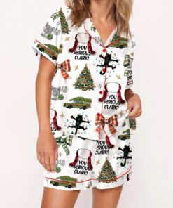 Alternative view of You Serious Clark Christmas Silky Satin Pajama Set For Women
