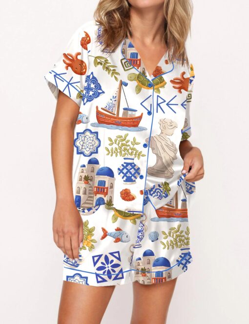 The Kentucky Derby Satin Pajama Set For Women