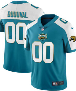 Jacksonville Jaguars Alternate Vapor Custom Number Jersey - All Stitched