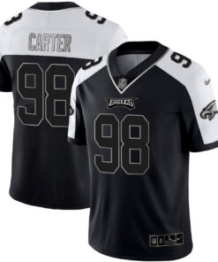 Jalen Carter Philadelphia Eagles Alternate Black Silver Jersey - All Stitched