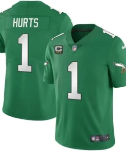 Jalen Hurts Philadelphia Eagles Kelly Green Jersey - All Stitched