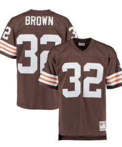 Jim Brown Cleveland Browns 1963 Brown Jersey - All Stitched