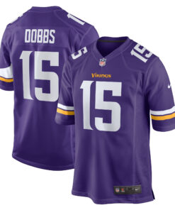 Joshua Dobbs Minnesota Vikings Purple Jersey - All Stitched