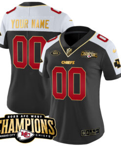 Kansas City Chiefs 2023 AFC West Champions Patch Vapor Limited Custom Jersey - All Stitched