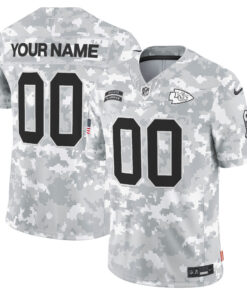 Kansas City Chiefs 2024 Salute to Service Vapor Limited Custom Jersey - All stitched
