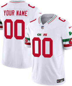 Kansas City Chiefs Mexico Vapor Limited Custom Jersey - All Stitched