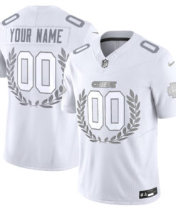 Kansas City Chiefs Platinum MVP Vapor Limited Custom Jersey - All Stitched