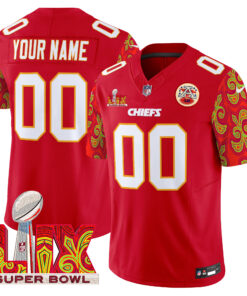 Kansas City Chiefs Super Bowl LIX Style Vapor Limited Custom Jersey - All Stitched