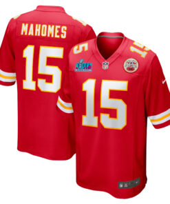 Kansas City Chiefs Super Bowl LVII Patch Game Jersey Red - All Stitched