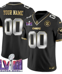 Kansas City Chiefs Super Bowl LVIII Pattern Vapor Custom Jersey - All Stitched