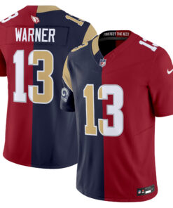 Kurt Warner Arizona Cardinals Split Vapor Limited Jersey - All Stitched