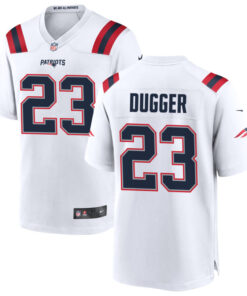 Kyle Dugger New England Patriots White Jersey - All Stitched