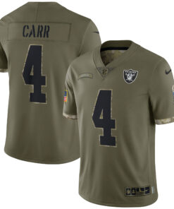 Las Vegas Raiders 2022 Salute To Service Retired Player Limited - Olive - All Stitched