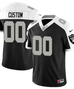 Las Vegas Raiders Custom Black Alternate Jersey - All Stitched
