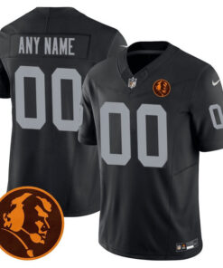 Las Vegas Raiders John Madden Honoring Patch Vapor Custom Jersey - All Stitched
