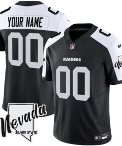 Las Vegas Raiders Nevada Silver State Patch Vapor Custom Jersey - All Stitched