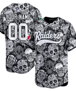 Las Vegas Raiders Sugar Skull Mexico Vapor Premier Limited Custom Jersey - Printed