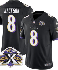 Men's Baltimore Ravens 2005 Throwback Black Vapor Limited Jersey - All Stitched