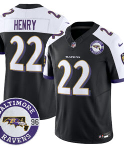 Men's Baltimore Ravens 2024 Vapor Limited Jersey - Est. 1996 Patch - All Stitched