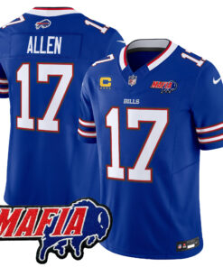 Men's Buffalo Bills 2024 Buffalo Bills Mafia Patch Vapor Limited Jersey - All Stitched