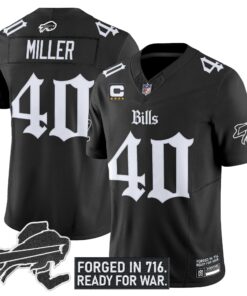 Men's Buffalo Bills 'Gothic Cold Front Edition' Vapor Limited Jersey - All Stitched