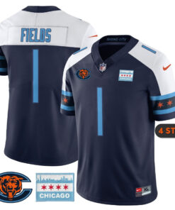 Men’s Chicago Bears City Edition Jersey - Chicago Flag - All Stitched