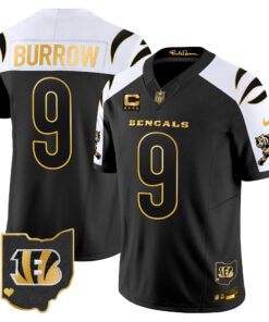 Men's Cincinnati Bengals 2024 Gold Vapor Limited Jersey - All Stitched