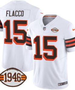 Men's Cleveland Browns 1946 75th Anniversary Patch Jersey - All Stitched