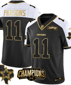 Men's Dallas Cowboys 2023 NFC East Champions Patch Gold Vapor Jersey - All Stitched