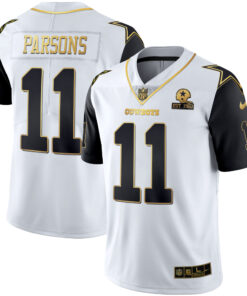 Men's Dallas Cowboys Color Rush Vapor Black & White Gold Limited - All Stitched
