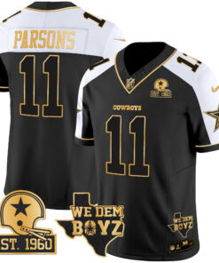 Men's Dallas Cowboys Est. 1960 & We Dem Boyz Patch Gold Vapor Limited Jersey V2 - All Stitched