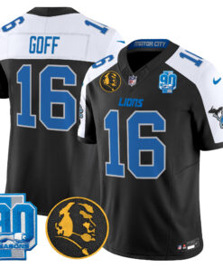 Men's Detroit Lions 2024 90th & John Madden Patch Vapor Limited Jersey - All Stitched