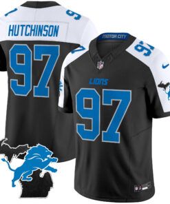 Men's Detroit Lions 2024 Michigan Patch Vapor Limited Jersey - All Stitched