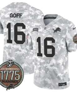 Men's Detroit Lions 2024 Salute to Service Establishment Year Patch Vapor Limited Jersey - All Stitched
